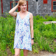 Lavender Brown Dress