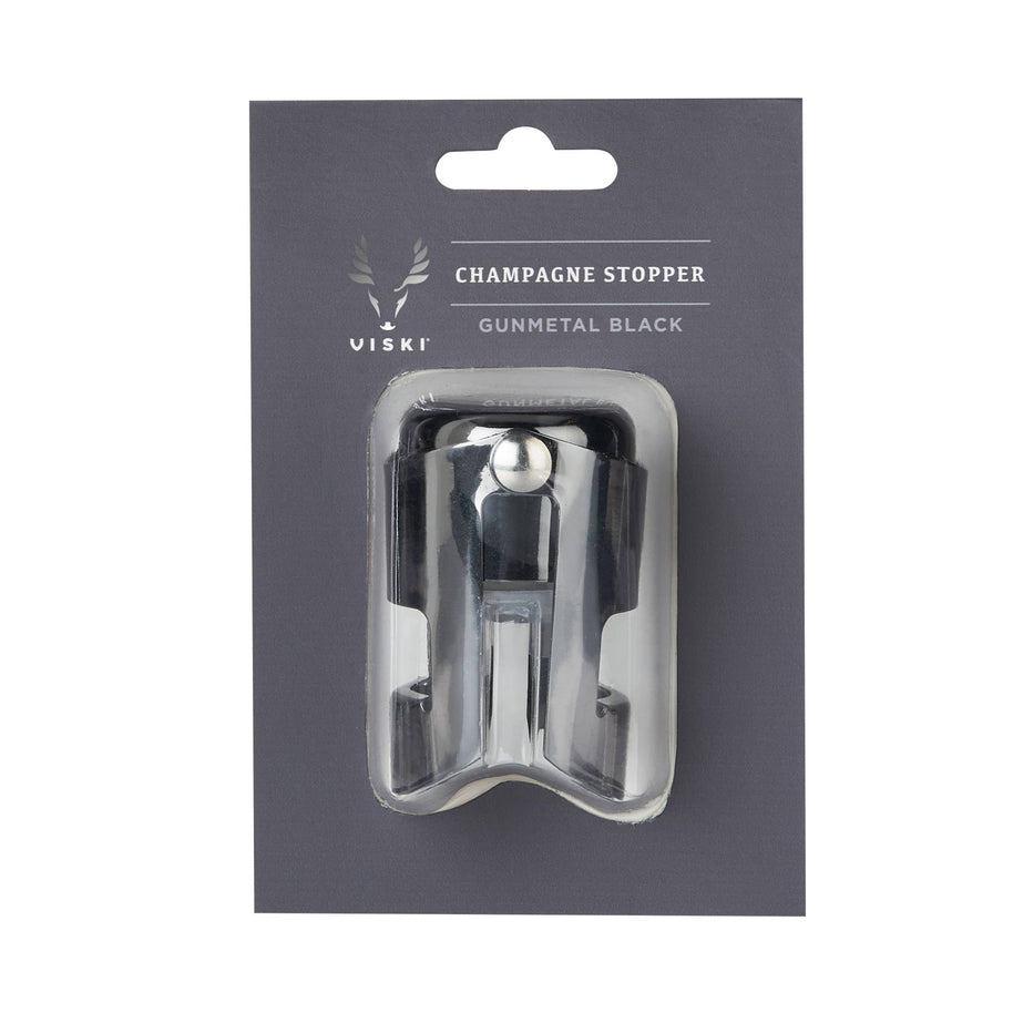 Warren™ Black Gunmetal-Plated Champagne Stopper