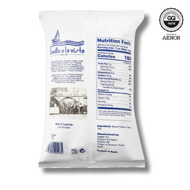 Bonilla Chips with Salt