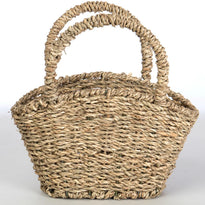 Oval Seagrass Basket with Handles